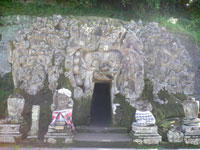 elephant cave temple use meditate by people for long time ago