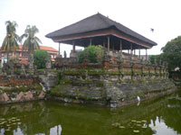the bale kambang or floating hall at kerta gosa klungkung bali