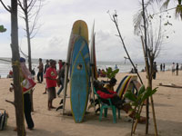 in kuta beach available for rent board surfing