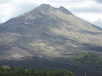 mount batur located at kintamani