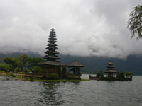 ulun danu temple located at bedugul