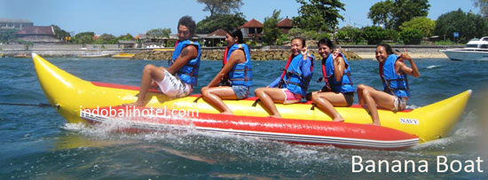 banana boat at tanjung benoa bali