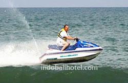 jet ski at tanjung benoa bali indonesia