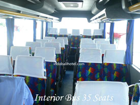 bali bus rental interior