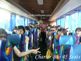group from singapore use bus capacity 45 seats bali