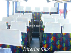bali bus rental interior