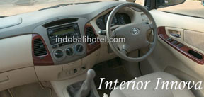 interior stir MPV innova car rental bali