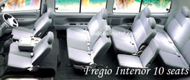 kia fregio interior bali bus rental
