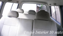 kia fregio confartable seats bali bus rental