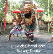 barong dance at batu bulan village