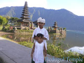 ulun danu temple located at bedugul